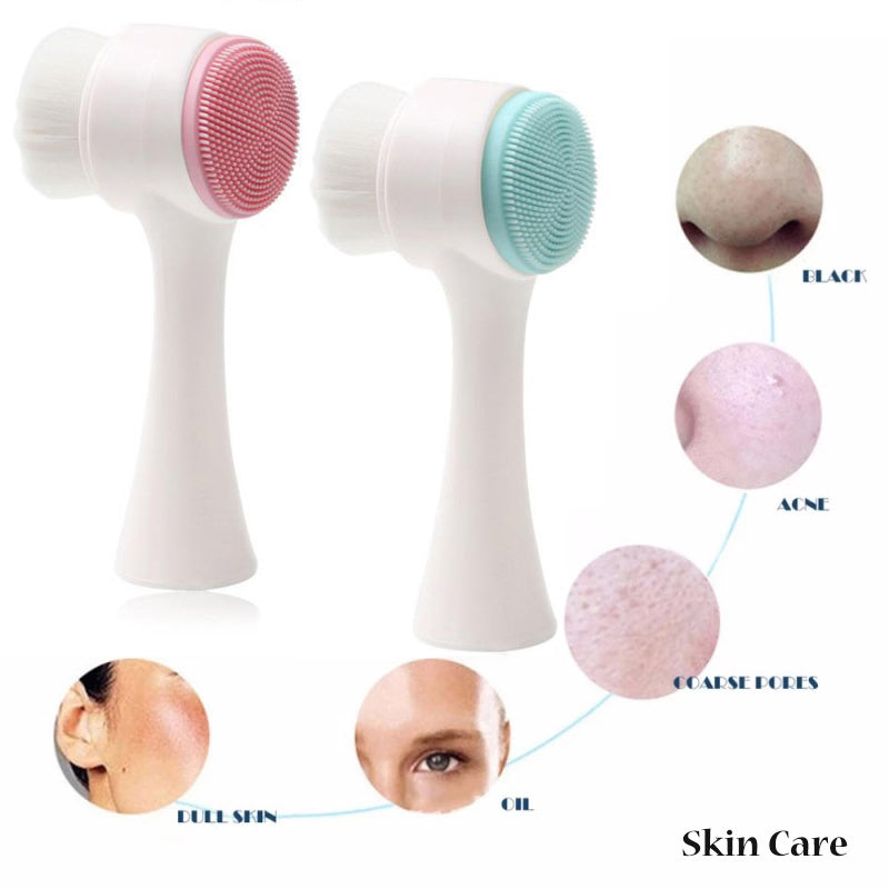 Double-sided Facial Cleansing Brush