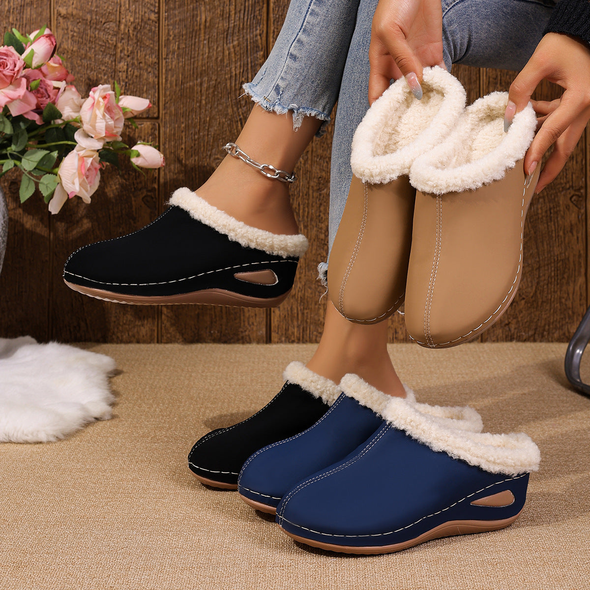 Fashion Plush Slippers